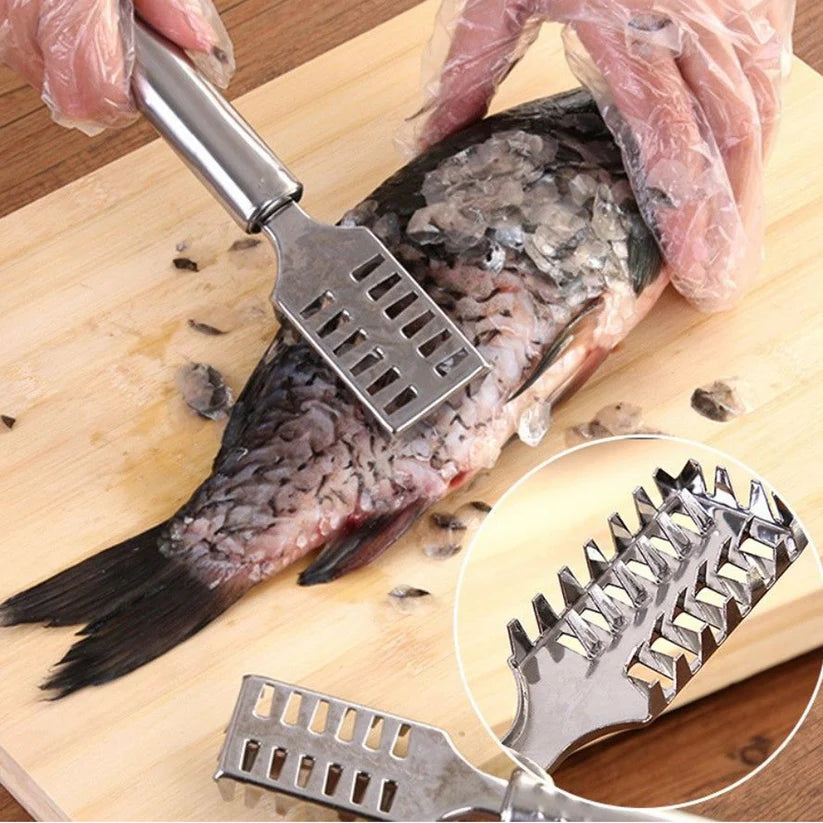 Stainless Steel Fish Scale Remover – Fast, Safe & Effortless Fish Cleaning Tool