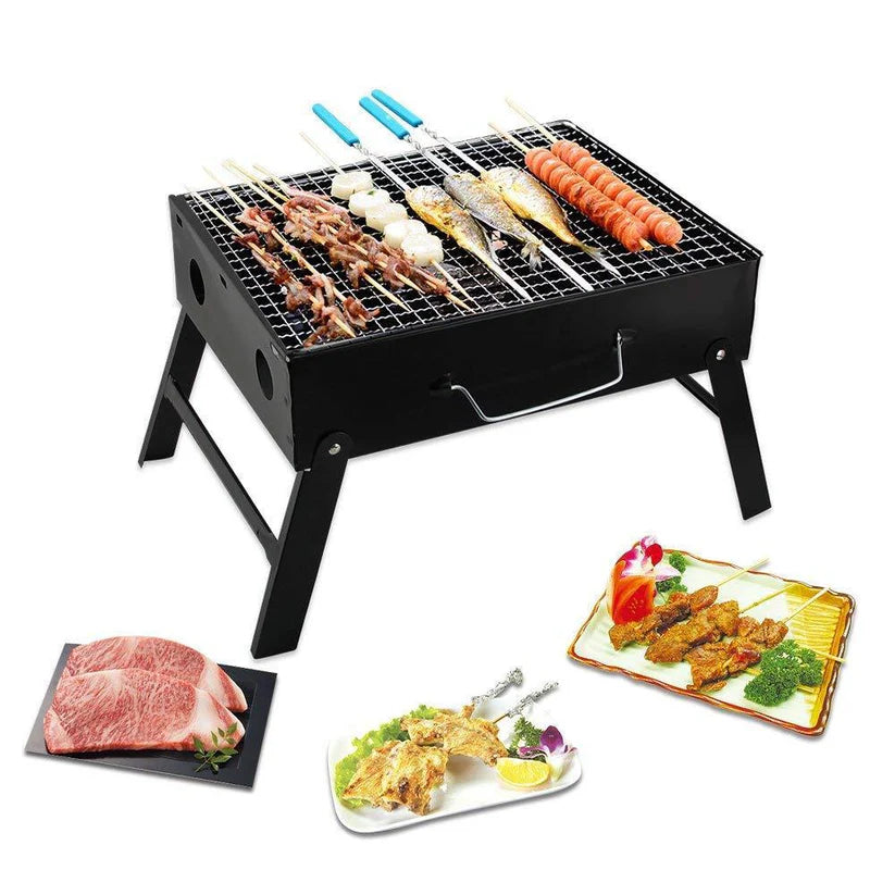 Foldable Portable Charcoal BBQ Grill – Easy Outdoor Cooking for Parties, Picnics & Camping