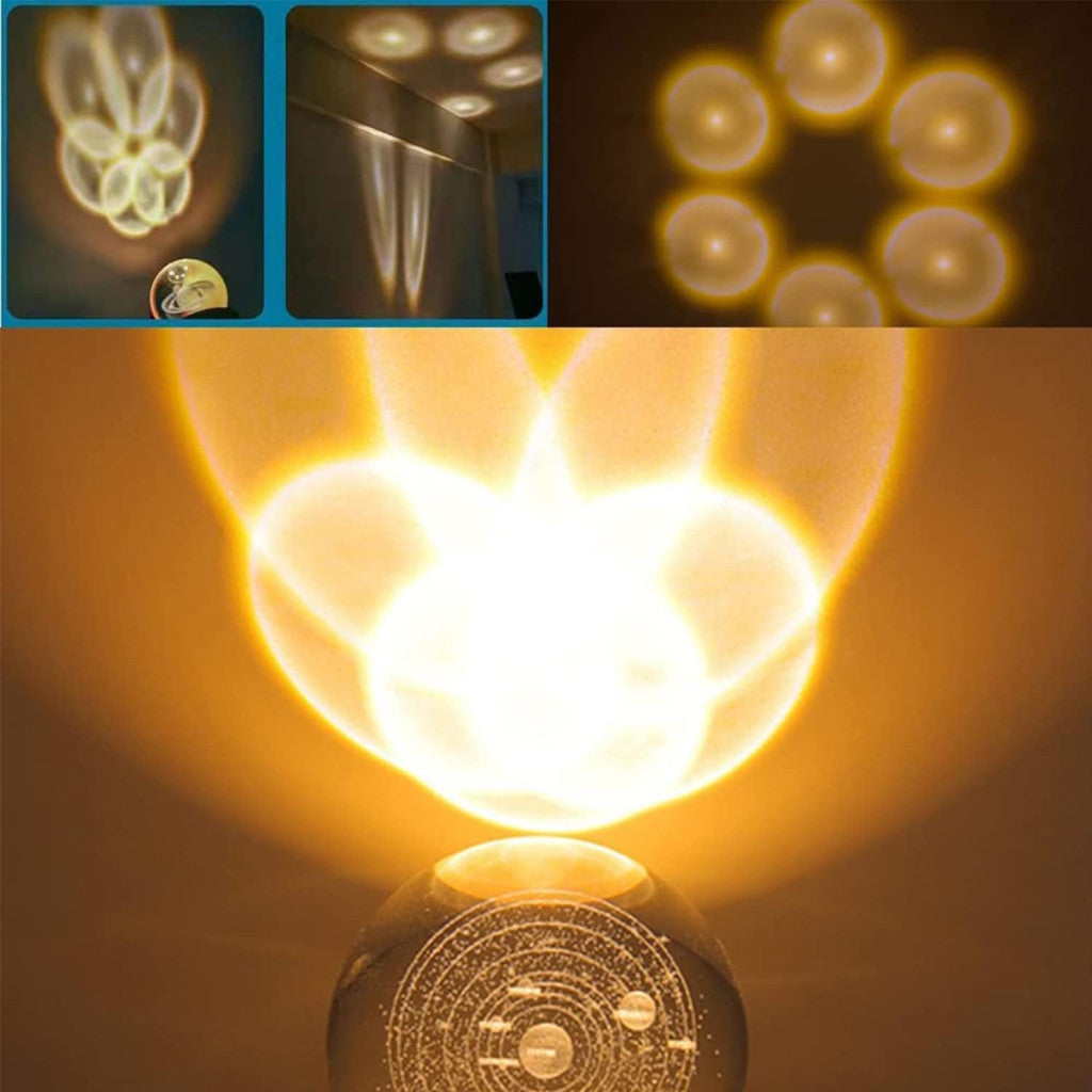 3D Crystal Ball Night Lamp