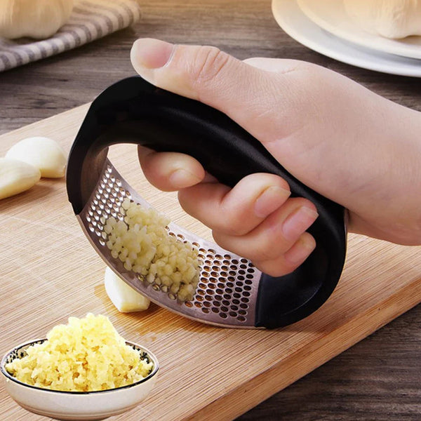 Effortless Stainless Steel Garlic Crusher – Rocking Garlic Press & Mincer for Quick Prep