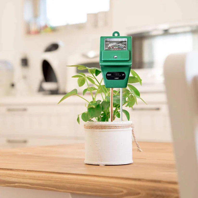 3-in-1 Soil Moisture, pH & Light Meter – Accurate Soil Tester for Healthy Plants