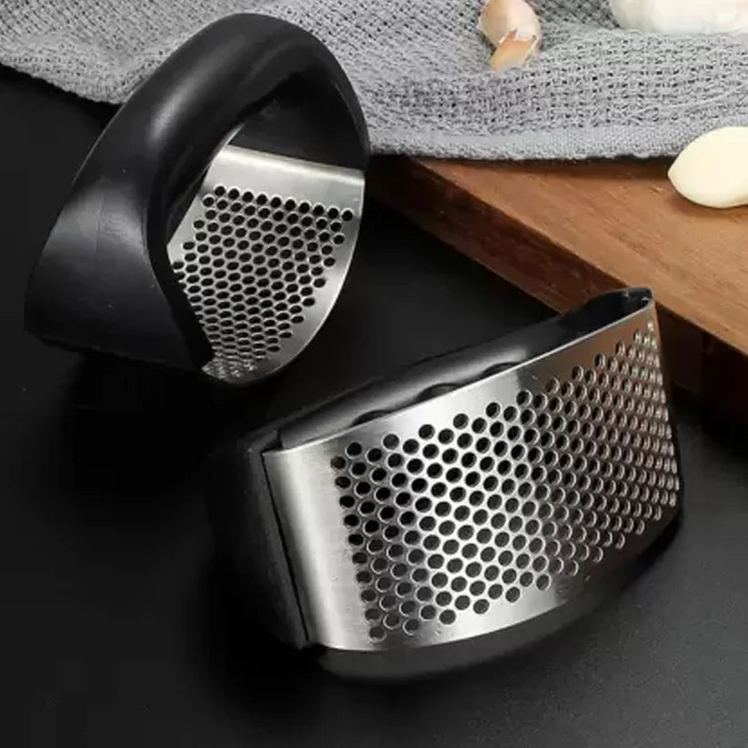 Effortless Stainless Steel Garlic Crusher – Rocking Garlic Press & Mincer for Quick Prep