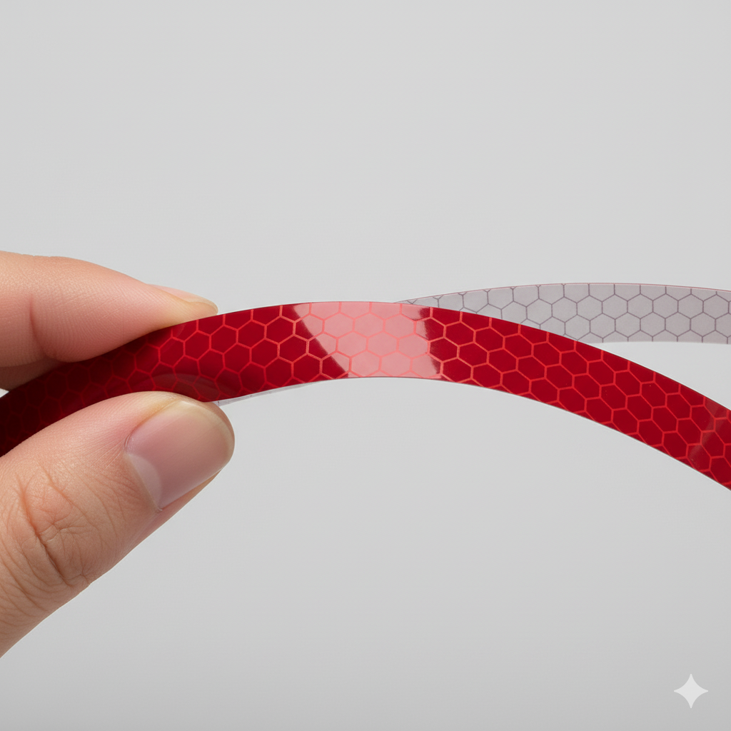 Reflective Rim Strips for Cars & Bikes: Boost Night Safety with a Red Flash of Style