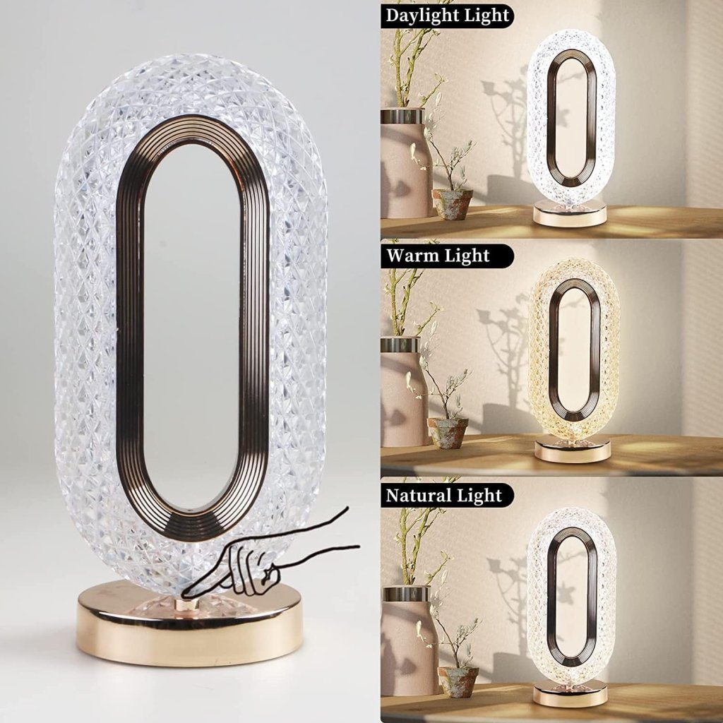The Oval Diamond Table Lamp