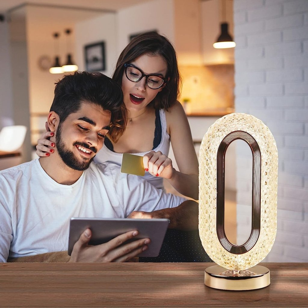 The Oval Diamond Table Lamp